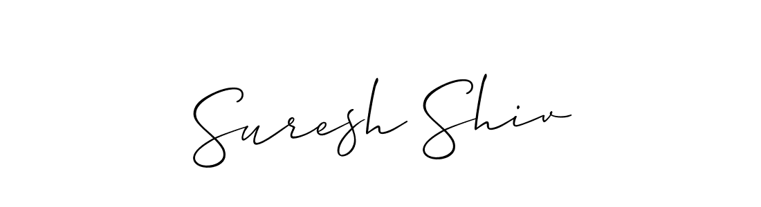 Also we have Suresh Shiv name is the best signature style. Create professional handwritten signature collection using Allison_Script autograph style. Suresh Shiv signature style 2 images and pictures png