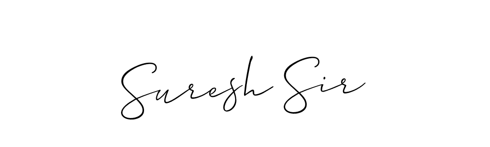 Suresh Sir stylish signature style. Best Handwritten Sign (Allison_Script) for my name. Handwritten Signature Collection Ideas for my name Suresh Sir. Suresh Sir signature style 2 images and pictures png