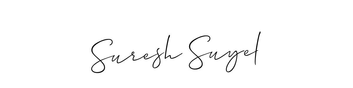 This is the best signature style for the Suresh Suyel name. Also you like these signature font (Allison_Script). Mix name signature. Suresh Suyel signature style 2 images and pictures png