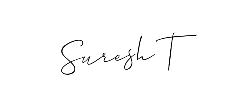 Once you've used our free online signature maker to create your best signature Allison_Script style, it's time to enjoy all of the benefits that Suresh T name signing documents. Suresh T signature style 2 images and pictures png