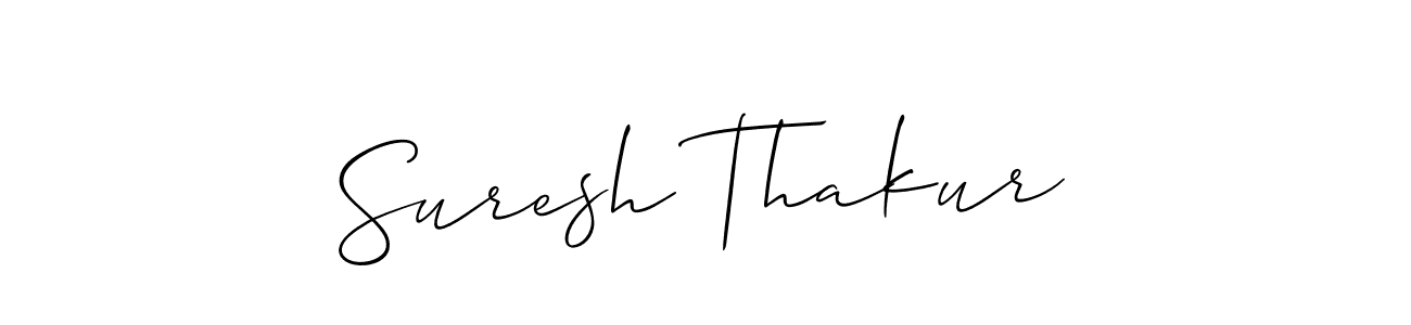 Use a signature maker to create a handwritten signature online. With this signature software, you can design (Allison_Script) your own signature for name Suresh Thakur. Suresh Thakur signature style 2 images and pictures png