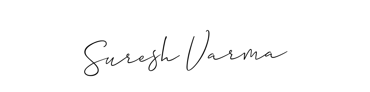 Design your own signature with our free online signature maker. With this signature software, you can create a handwritten (Allison_Script) signature for name Suresh Varma. Suresh Varma signature style 2 images and pictures png