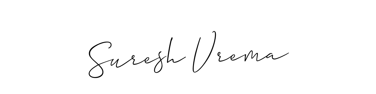 Also we have Suresh Vrema name is the best signature style. Create professional handwritten signature collection using Allison_Script autograph style. Suresh Vrema signature style 2 images and pictures png
