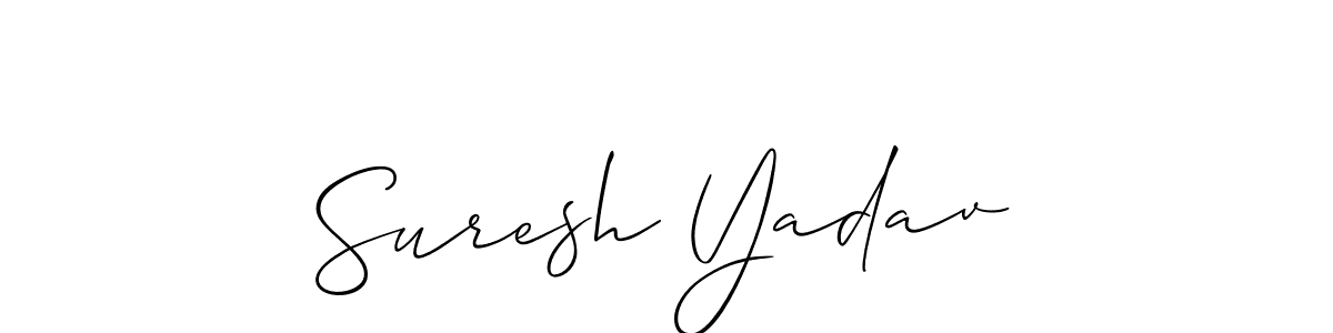 Create a beautiful signature design for name Suresh Yadav. With this signature (Allison_Script) fonts, you can make a handwritten signature for free. Suresh Yadav signature style 2 images and pictures png