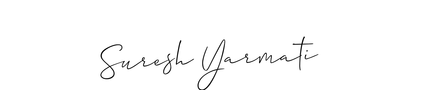 How to make Suresh Yarmati signature? Allison_Script is a professional autograph style. Create handwritten signature for Suresh Yarmati name. Suresh Yarmati signature style 2 images and pictures png