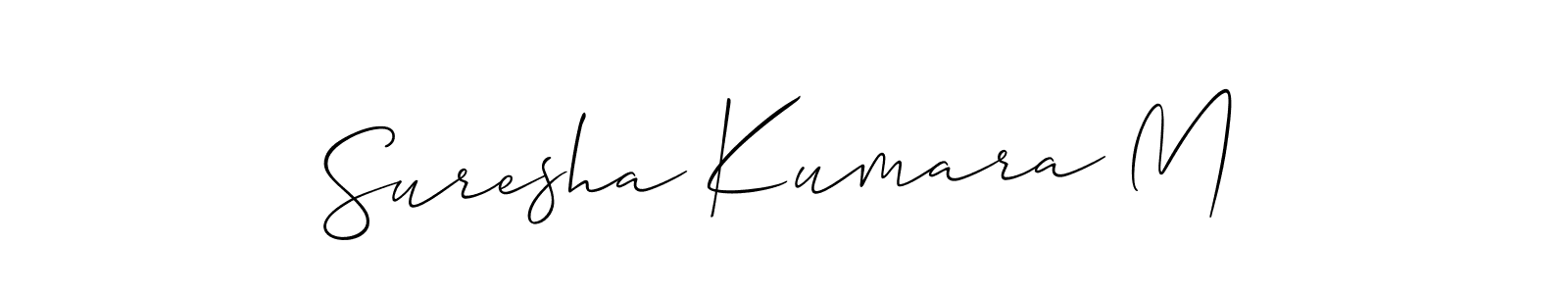 How to Draw Suresha Kumara M signature style? Allison_Script is a latest design signature styles for name Suresha Kumara M. Suresha Kumara M signature style 2 images and pictures png