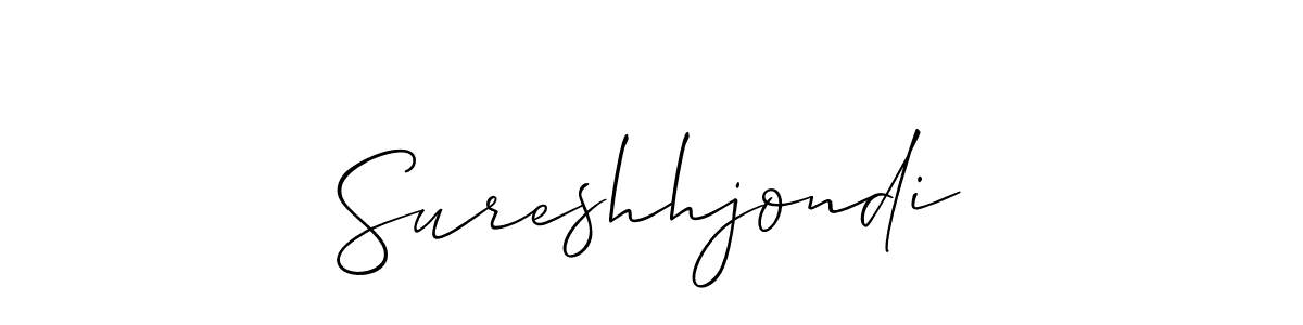 How to Draw Sureshhjondi signature style? Allison_Script is a latest design signature styles for name Sureshhjondi. Sureshhjondi signature style 2 images and pictures png