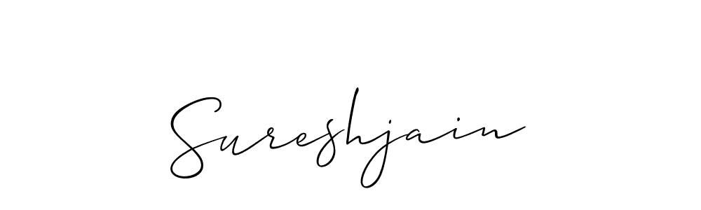 Make a short Sureshjain signature style. Manage your documents anywhere anytime using Allison_Script. Create and add eSignatures, submit forms, share and send files easily. Sureshjain signature style 2 images and pictures png