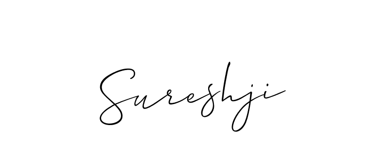 How to make Sureshji signature? Allison_Script is a professional autograph style. Create handwritten signature for Sureshji name. Sureshji signature style 2 images and pictures png