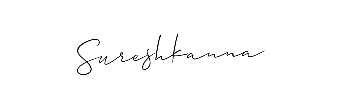 The best way (Allison_Script) to make a short signature is to pick only two or three words in your name. The name Sureshkanna include a total of six letters. For converting this name. Sureshkanna signature style 2 images and pictures png