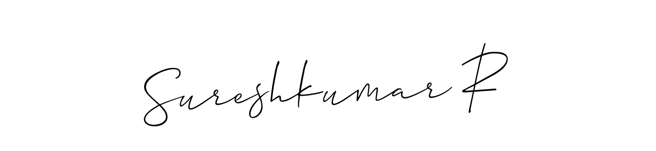 Sureshkumar R stylish signature style. Best Handwritten Sign (Allison_Script) for my name. Handwritten Signature Collection Ideas for my name Sureshkumar R. Sureshkumar R signature style 2 images and pictures png