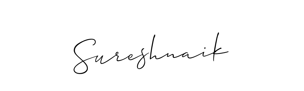 Sureshnaik stylish signature style. Best Handwritten Sign (Allison_Script) for my name. Handwritten Signature Collection Ideas for my name Sureshnaik. Sureshnaik signature style 2 images and pictures png