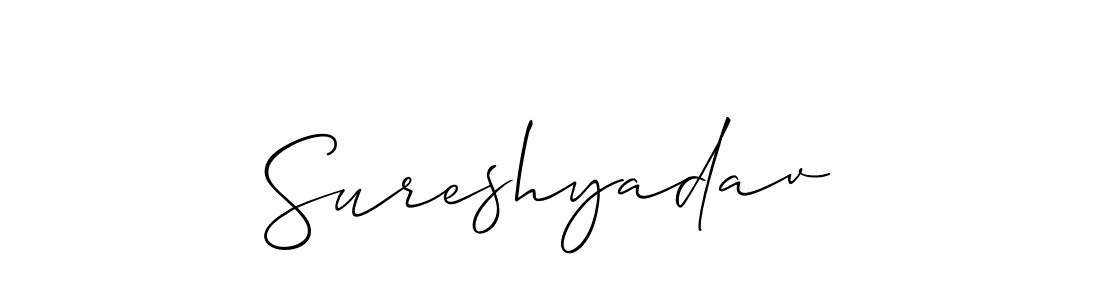 You should practise on your own different ways (Allison_Script) to write your name (Sureshyadav) in signature. don't let someone else do it for you. Sureshyadav signature style 2 images and pictures png