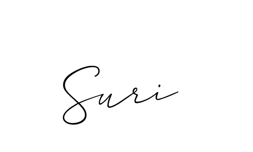 It looks lik you need a new signature style for name Suri . Design unique handwritten (Allison_Script) signature with our free signature maker in just a few clicks. Suri  signature style 2 images and pictures png