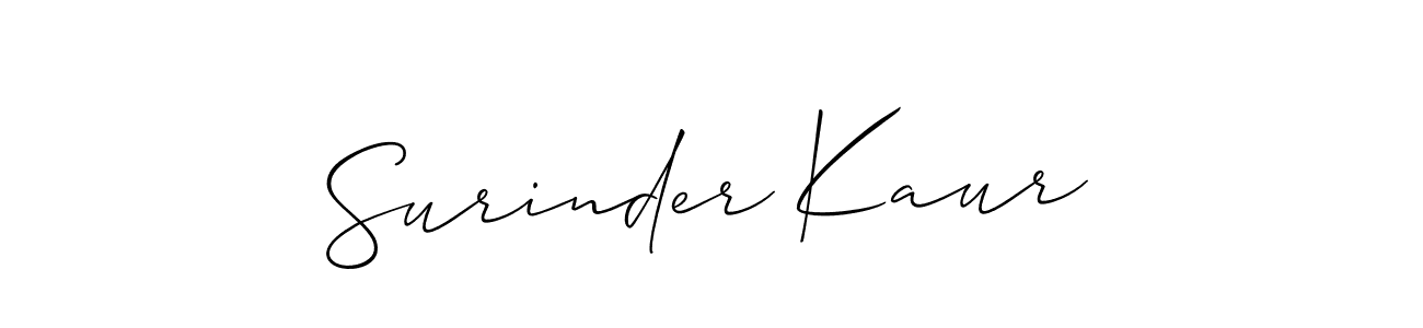 How to Draw Surinder Kaur signature style? Allison_Script is a latest design signature styles for name Surinder Kaur. Surinder Kaur signature style 2 images and pictures png