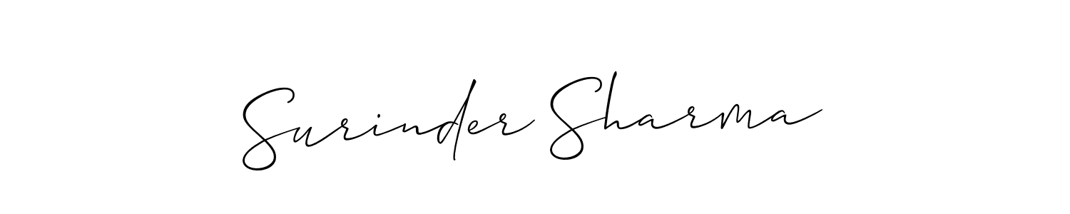 if you are searching for the best signature style for your name Surinder Sharma. so please give up your signature search. here we have designed multiple signature styles  using Allison_Script. Surinder Sharma signature style 2 images and pictures png