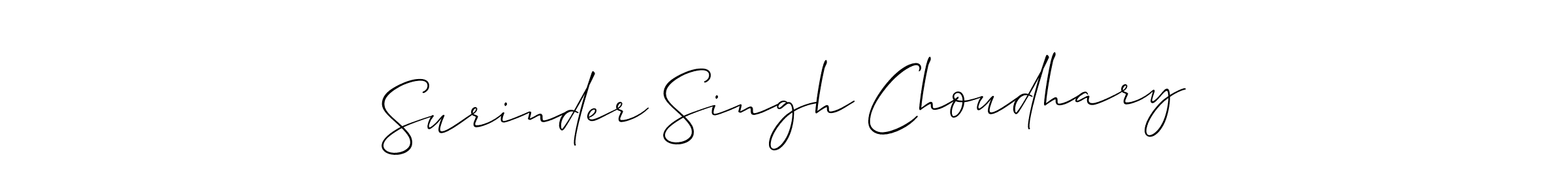 Use a signature maker to create a handwritten signature online. With this signature software, you can design (Allison_Script) your own signature for name Surinder Singh Choudhary. Surinder Singh Choudhary signature style 2 images and pictures png
