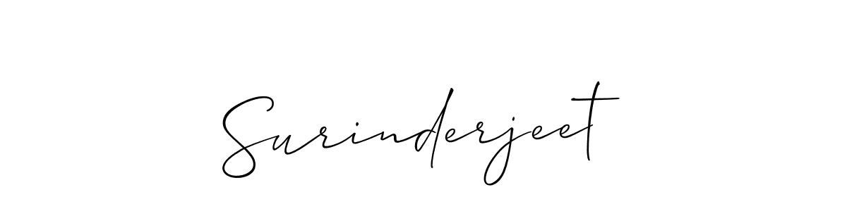 Also You can easily find your signature by using the search form. We will create Surinderjeet name handwritten signature images for you free of cost using Allison_Script sign style. Surinderjeet signature style 2 images and pictures png