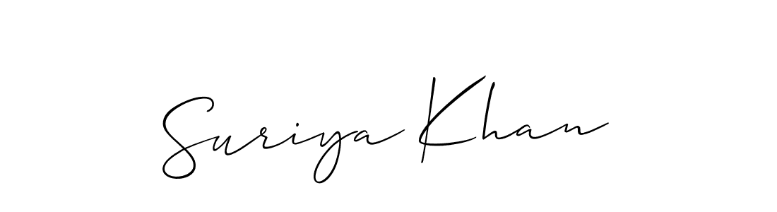 Make a beautiful signature design for name Suriya Khan. Use this online signature maker to create a handwritten signature for free. Suriya Khan signature style 2 images and pictures png