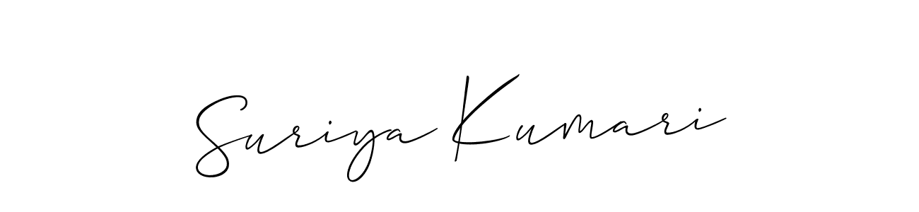 if you are searching for the best signature style for your name Suriya Kumari. so please give up your signature search. here we have designed multiple signature styles  using Allison_Script. Suriya Kumari signature style 2 images and pictures png