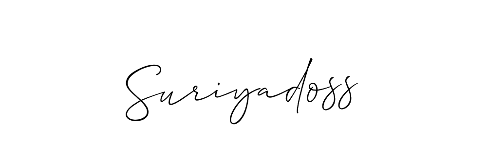 How to make Suriyadoss signature? Allison_Script is a professional autograph style. Create handwritten signature for Suriyadoss name. Suriyadoss signature style 2 images and pictures png