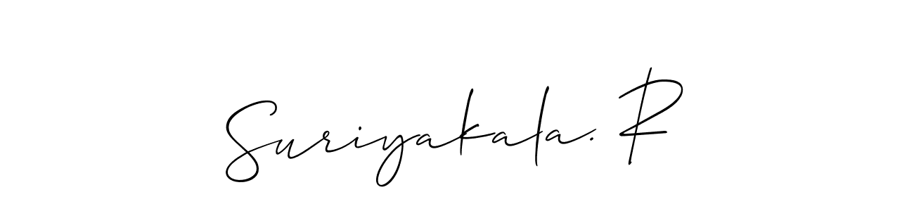 Once you've used our free online signature maker to create your best signature Allison_Script style, it's time to enjoy all of the benefits that Suriyakala. R name signing documents. Suriyakala. R signature style 2 images and pictures png