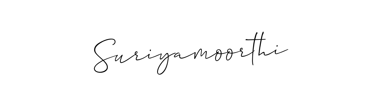 Also we have Suriyamoorthi name is the best signature style. Create professional handwritten signature collection using Allison_Script autograph style. Suriyamoorthi signature style 2 images and pictures png
