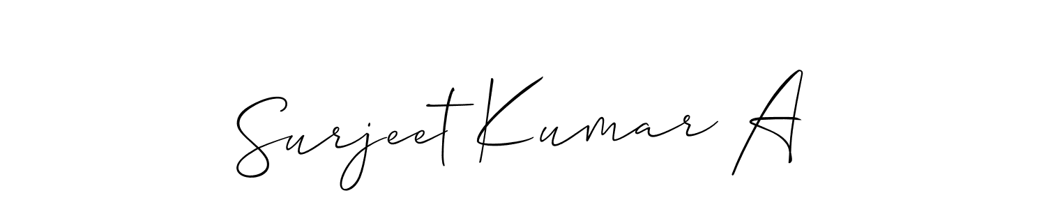 Once you've used our free online signature maker to create your best signature Allison_Script style, it's time to enjoy all of the benefits that Surjeet Kumar A name signing documents. Surjeet Kumar A signature style 2 images and pictures png