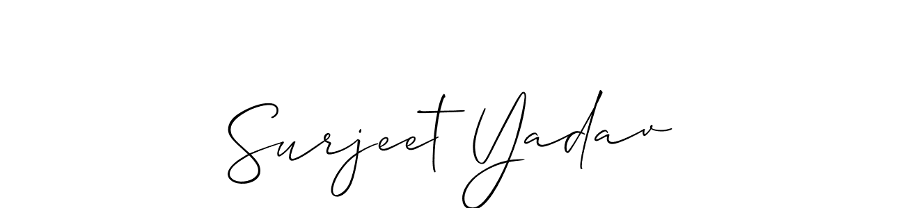 Similarly Allison_Script is the best handwritten signature design. Signature creator online .You can use it as an online autograph creator for name Surjeet Yadav. Surjeet Yadav signature style 2 images and pictures png