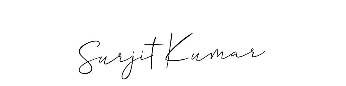 Also You can easily find your signature by using the search form. We will create Surjit Kumar name handwritten signature images for you free of cost using Allison_Script sign style. Surjit Kumar signature style 2 images and pictures png