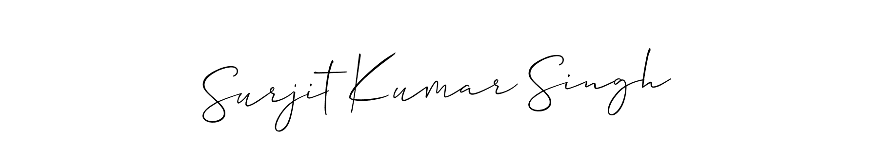 Create a beautiful signature design for name Surjit Kumar Singh. With this signature (Allison_Script) fonts, you can make a handwritten signature for free. Surjit Kumar Singh signature style 2 images and pictures png