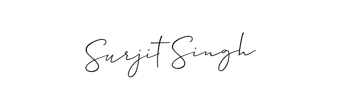 Also You can easily find your signature by using the search form. We will create Surjit Singh name handwritten signature images for you free of cost using Allison_Script sign style. Surjit Singh signature style 2 images and pictures png