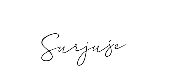 Once you've used our free online signature maker to create your best signature Allison_Script style, it's time to enjoy all of the benefits that Surjuse name signing documents. Surjuse signature style 2 images and pictures png