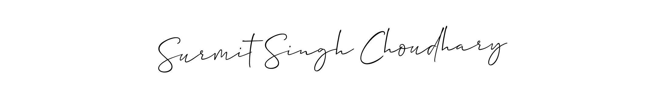 Use a signature maker to create a handwritten signature online. With this signature software, you can design (Allison_Script) your own signature for name Surmit Singh Choudhary. Surmit Singh Choudhary signature style 2 images and pictures png