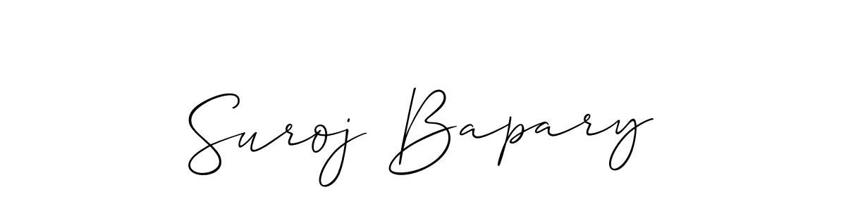 Also we have Suroj Bapary name is the best signature style. Create professional handwritten signature collection using Allison_Script autograph style. Suroj Bapary signature style 2 images and pictures png