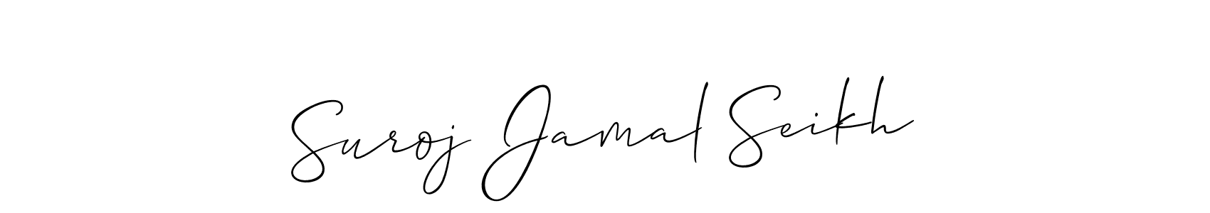 Design your own signature with our free online signature maker. With this signature software, you can create a handwritten (Allison_Script) signature for name Suroj Jamal Seikh. Suroj Jamal Seikh signature style 2 images and pictures png