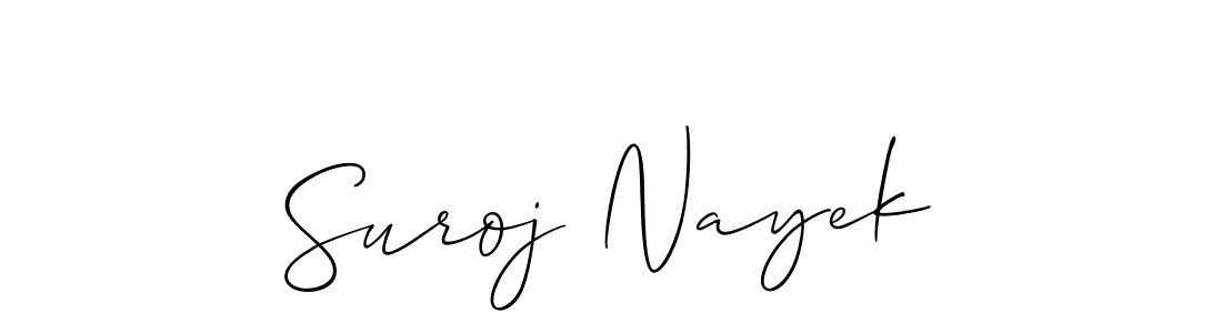 Make a short Suroj Nayek signature style. Manage your documents anywhere anytime using Allison_Script. Create and add eSignatures, submit forms, share and send files easily. Suroj Nayek signature style 2 images and pictures png