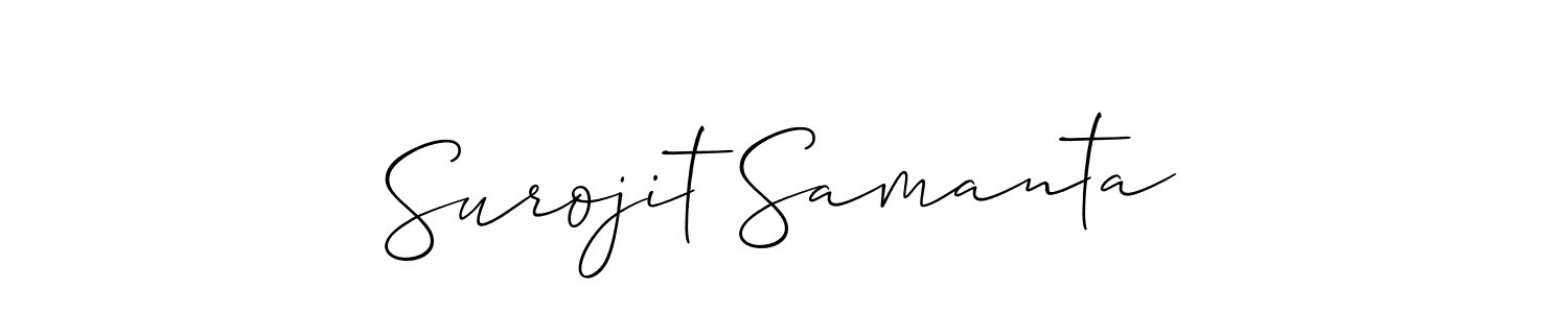 Also we have Surojit Samanta name is the best signature style. Create professional handwritten signature collection using Allison_Script autograph style. Surojit Samanta signature style 2 images and pictures png