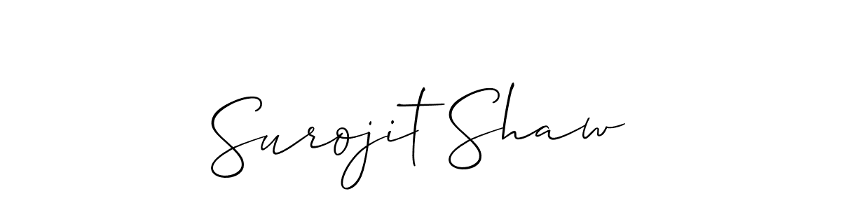 Surojit Shaw stylish signature style. Best Handwritten Sign (Allison_Script) for my name. Handwritten Signature Collection Ideas for my name Surojit Shaw. Surojit Shaw signature style 2 images and pictures png
