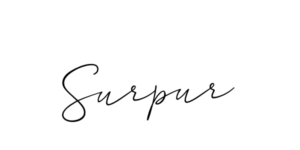 Make a short Surpur signature style. Manage your documents anywhere anytime using Allison_Script. Create and add eSignatures, submit forms, share and send files easily. Surpur signature style 2 images and pictures png