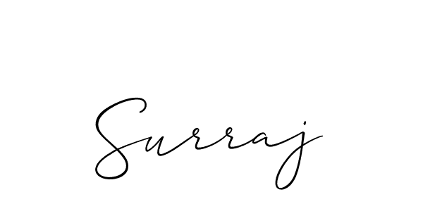 Also we have Surraj name is the best signature style. Create professional handwritten signature collection using Allison_Script autograph style. Surraj signature style 2 images and pictures png