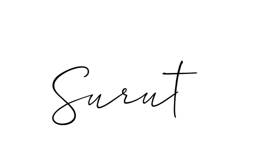 Make a beautiful signature design for name Surut. Use this online signature maker to create a handwritten signature for free. Surut signature style 2 images and pictures png