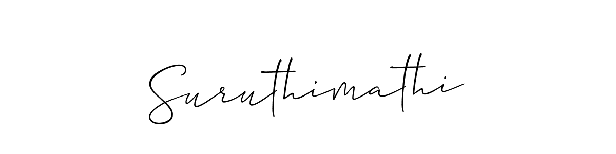 Create a beautiful signature design for name Suruthimathi. With this signature (Allison_Script) fonts, you can make a handwritten signature for free. Suruthimathi signature style 2 images and pictures png