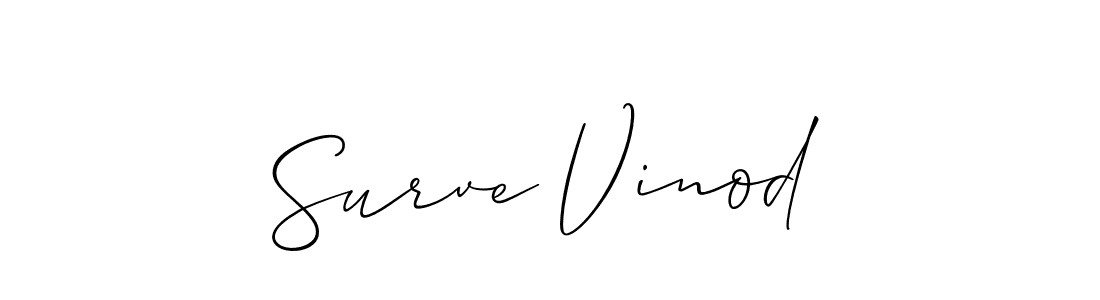 Make a beautiful signature design for name Surve Vinod. Use this online signature maker to create a handwritten signature for free. Surve Vinod signature style 2 images and pictures png