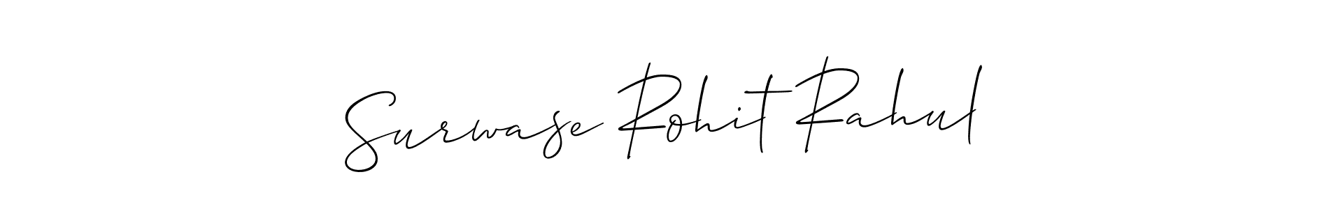 Surwase Rohit Rahul stylish signature style. Best Handwritten Sign (Allison_Script) for my name. Handwritten Signature Collection Ideas for my name Surwase Rohit Rahul. Surwase Rohit Rahul signature style 2 images and pictures png
