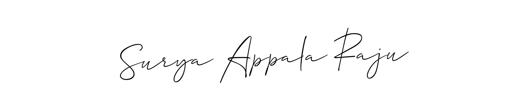 Once you've used our free online signature maker to create your best signature Allison_Script style, it's time to enjoy all of the benefits that Surya Appala Raju name signing documents. Surya Appala Raju signature style 2 images and pictures png