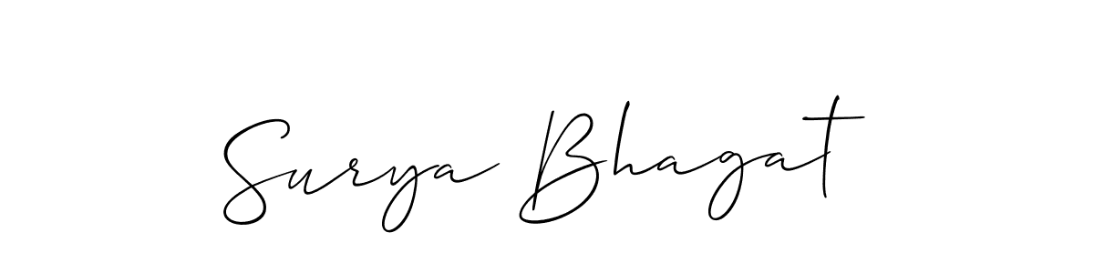 You should practise on your own different ways (Allison_Script) to write your name (Surya Bhagat) in signature. don't let someone else do it for you. Surya Bhagat signature style 2 images and pictures png