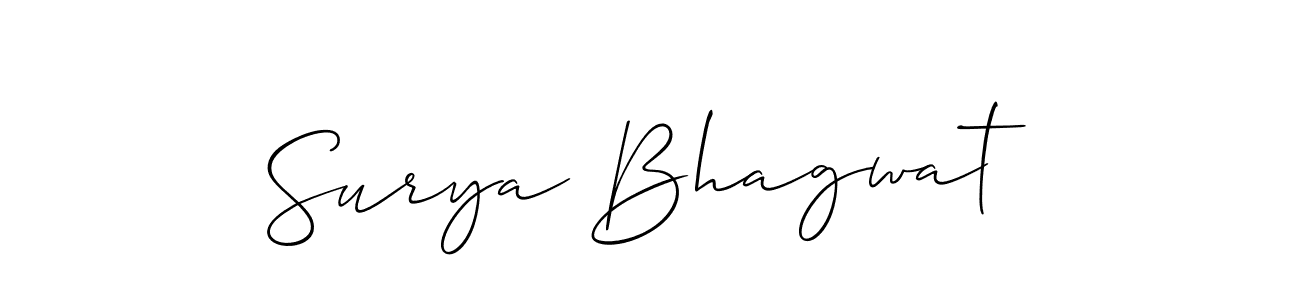 Create a beautiful signature design for name Surya Bhagwat. With this signature (Allison_Script) fonts, you can make a handwritten signature for free. Surya Bhagwat signature style 2 images and pictures png