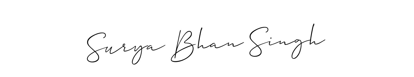 Make a short Surya Bhan Singh signature style. Manage your documents anywhere anytime using Allison_Script. Create and add eSignatures, submit forms, share and send files easily. Surya Bhan Singh signature style 2 images and pictures png