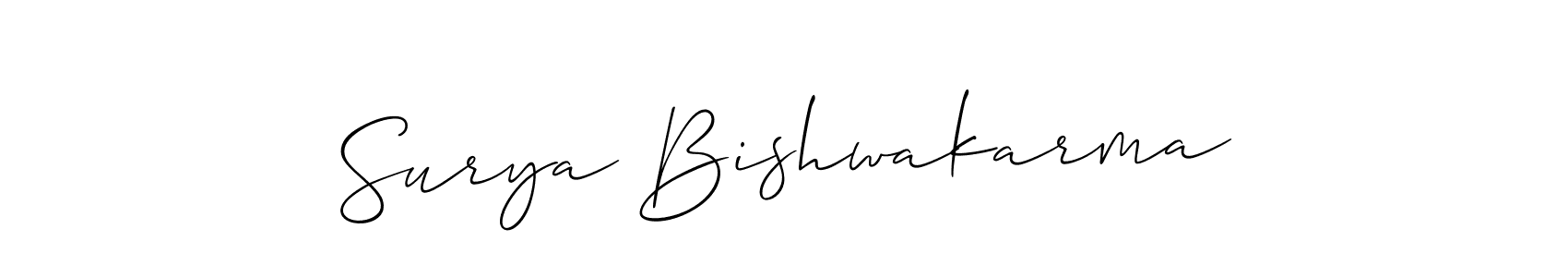 if you are searching for the best signature style for your name Surya Bishwakarma. so please give up your signature search. here we have designed multiple signature styles  using Allison_Script. Surya Bishwakarma signature style 2 images and pictures png